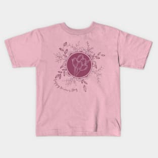 Happy Women's Day March 8 Kids T-Shirt